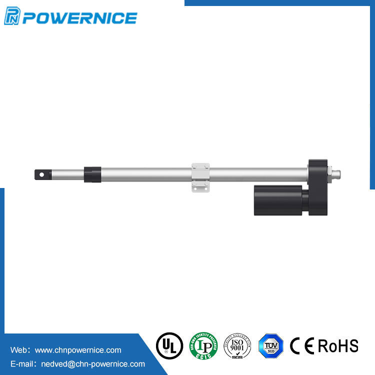 What is the maximum stroke length of Hatch linear actuators?